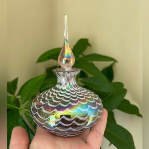 Vintage Iridescent Perfume Decanter Bottle